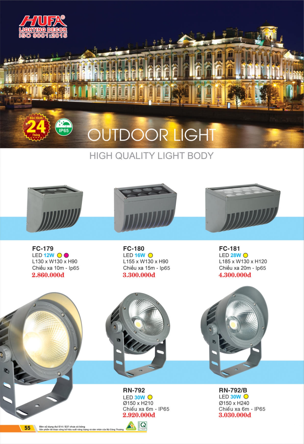 Bảng giá đèn LED HUFA 2026